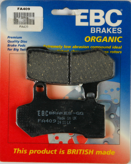 EBC Brakes FA409 Disc Brake Pad Set, Black