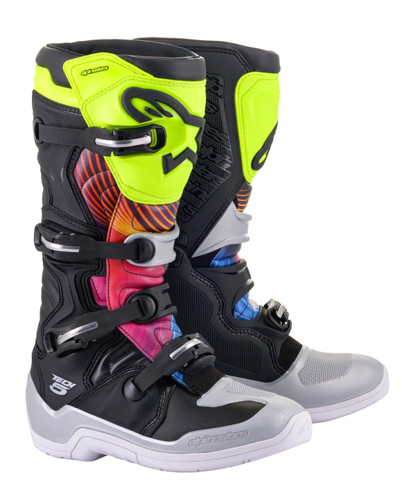 Alpinestars 2015015-1369-09 Tech 5 Braap20 Boots Black/Purple Swirls Sz 09