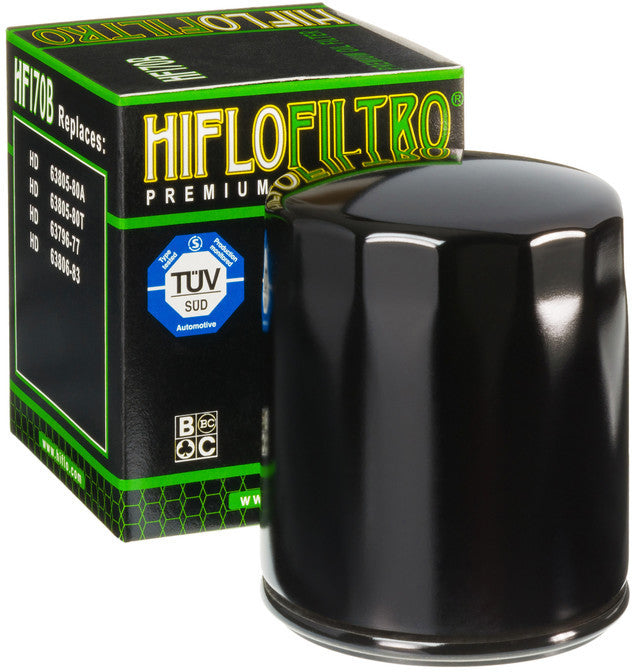 HiFloFiltro HF170B Black Standard Premium Oil Filter, Single