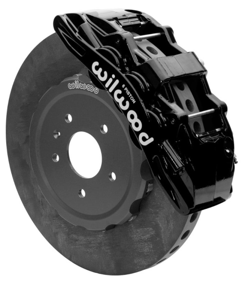 Wilwood Sx6R WCCB Carbon-Ceramic 2014-2019 C7 Corvette All Front Big Brake Kit Black 140-15746-CSIC