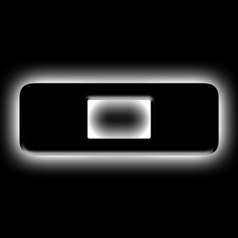 ORACLE Lighting Universal Illuminated LED Letter Badges Matte Blk Surface Finish O SEE WARRANTY 3141-O-001