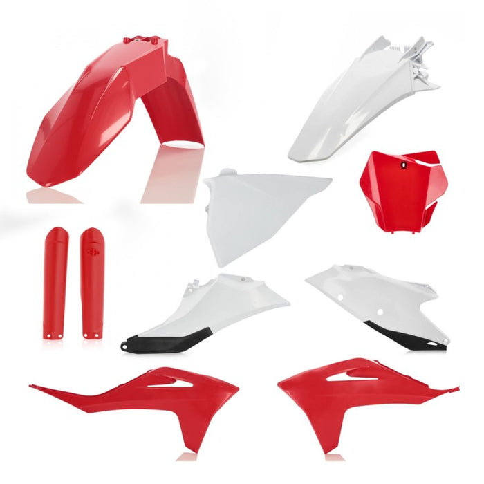Acerbis Full Replacement Body Plastics Kit, Red/White 2872791005