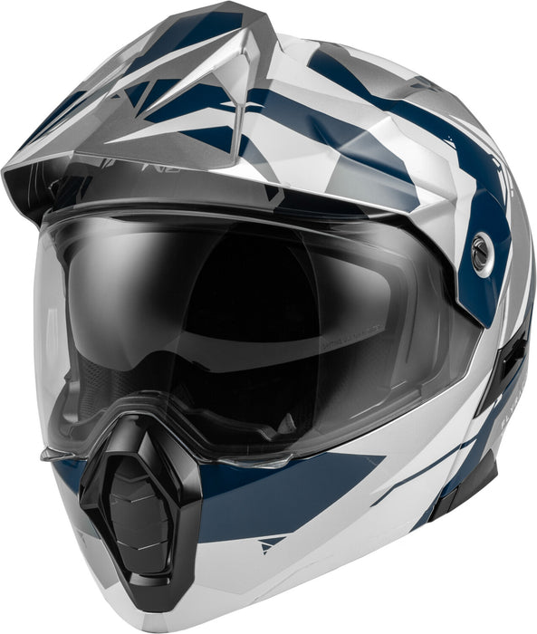 Fly Racing Odyssey Modular Helmet (Navy/Grey/White, Large)