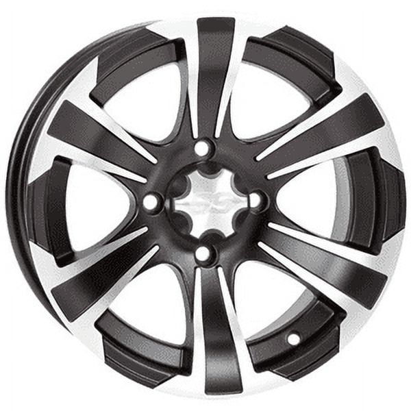 ITP SS312 Wheel (Front / 12X7) (Machined Black) Compatible with 14-17 Honda PIONEER4