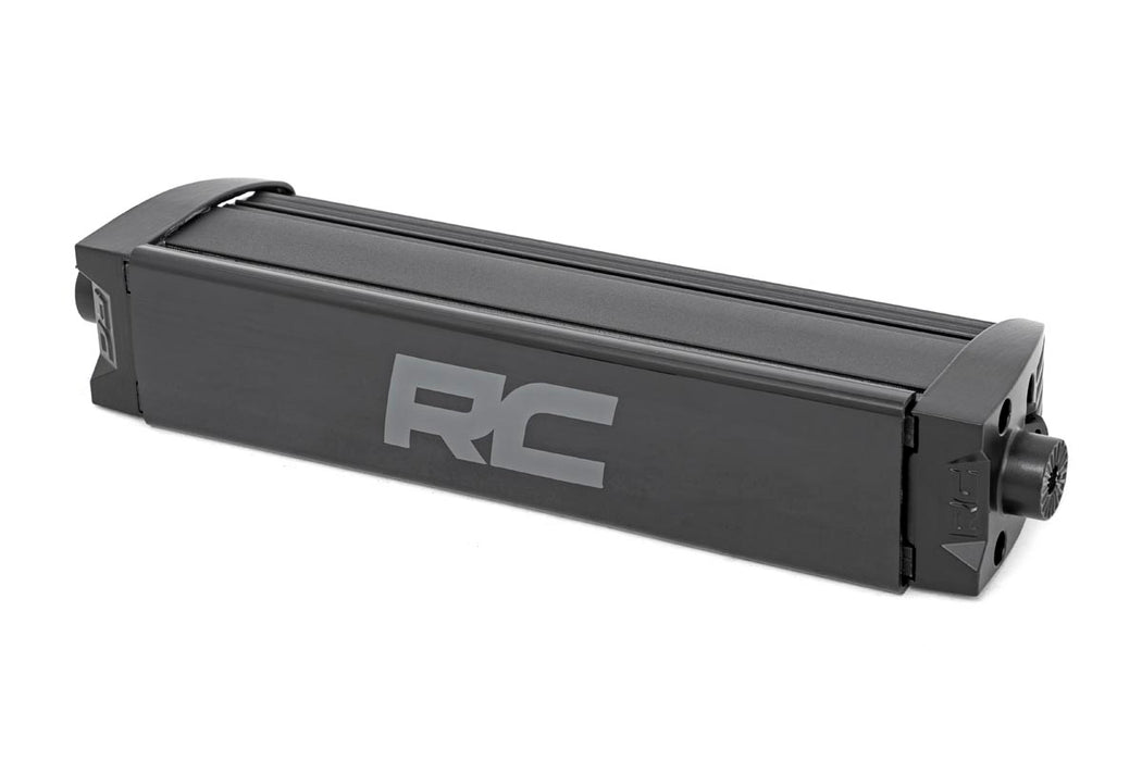 Rough Country Black Series Led Light Bar Cool White Drl 8 Inch Single Row 70718BLDRL