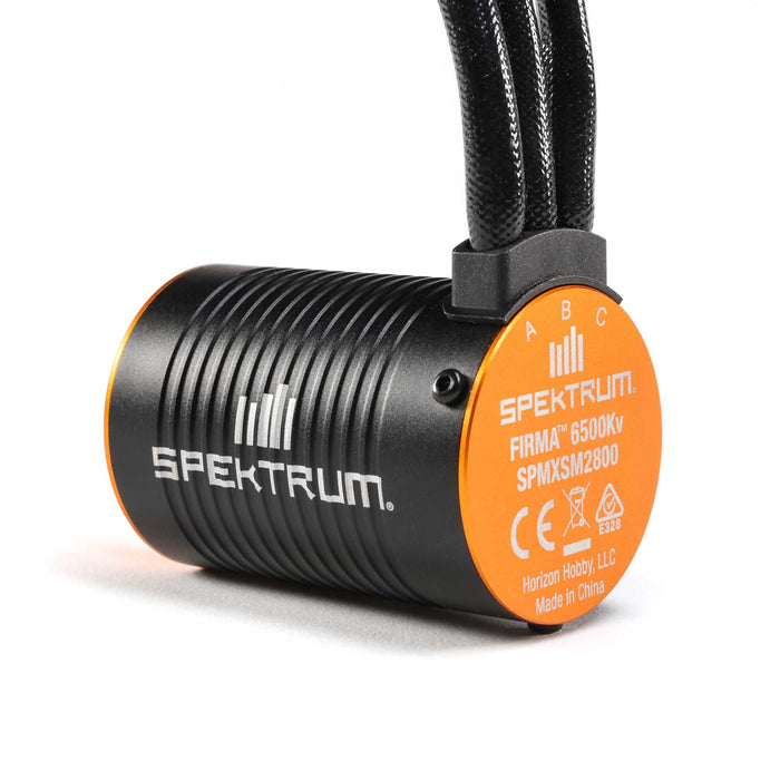 Spektrum SMART Firma 3652 6500Kv 4-Pole Brushless Motor 3.175mm SPMXSM2800 Electric Motors & Accessories