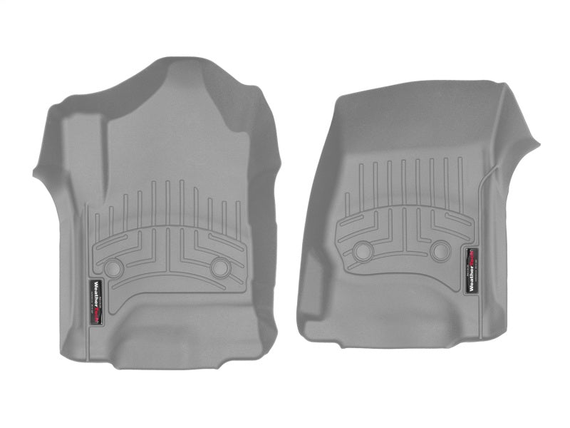 WeatherTech 2014+ Chevrolet Silverado 1500 Front FloorLiner Grey (Fits w/ Floor Mounted Shifter) 467221