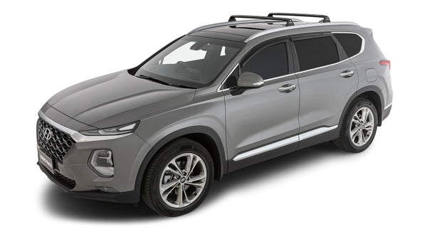 Rhino-Rack 19-22 Hyundai Santa Fe TM 5 Door SUV w/Flush Rails Vortex RVP 2 Bar Roof Rack Black RVP85