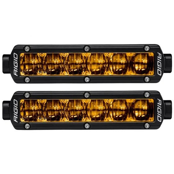 RIGID 6in SR-Series Pro Dot / SAE Fog Lights (Pair) Selective Yellow 906704