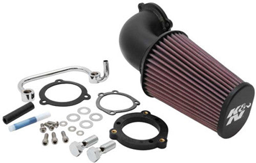 K&N Air Intake System: Air Cleaner Kit for Harley Davidson 2004-2019 Sportster XL883 XL1200 Air Cleaner Kit 63-1126 , Black