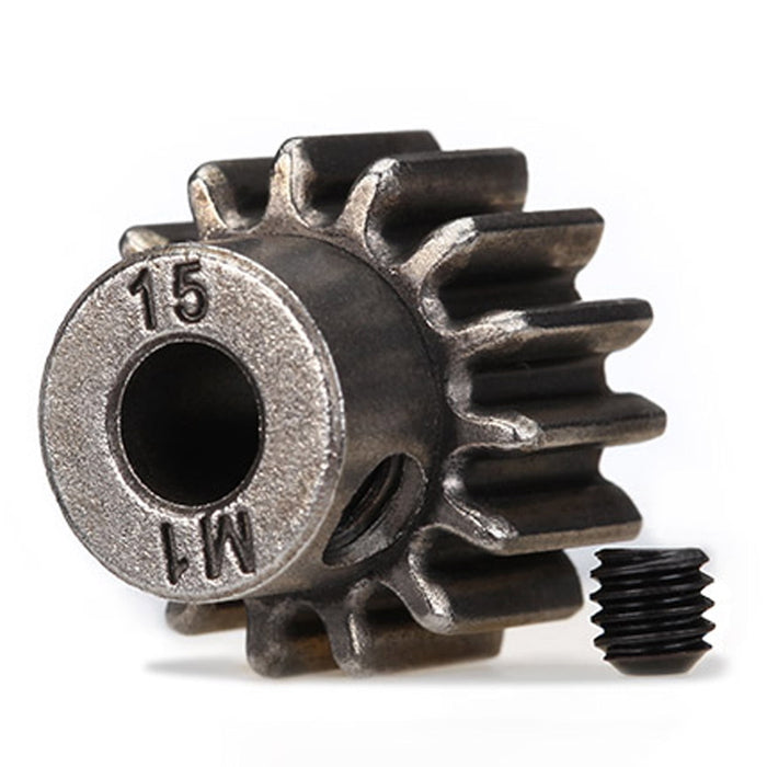 Traxxas 15-T Pinion Gear 1.0 Metric Pitch Fits 5Mm Shaft (Compatible With Steel Spur Gears) 6487X