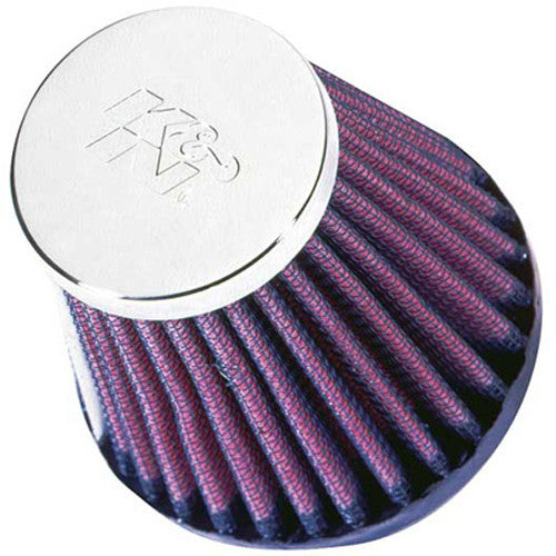K&N Universal Clamp-On Air Intake Filter: High Performance, Premium, Washable, Replacement Filter: Flange Diameter: 2 In, Filter Height: 3 In, Flange Length: 0.625 In, Shape: Round Tapered, RC-2580