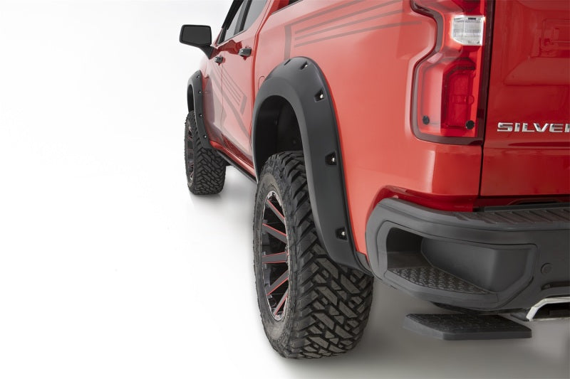 Bushwacker Bus Fender Flares Pocket Style-Color Black Smooth 40909-34