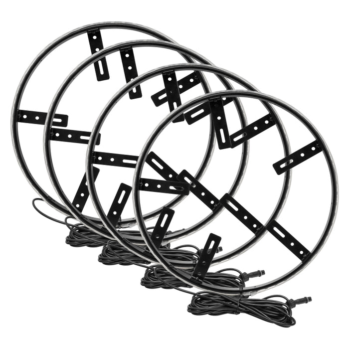 Oracle LED Illuminated Wheel Rings for UTV/ATV & SXS Vehicles ColorSHIFT w/o Cntrl SEE WARRANTY 4250-334