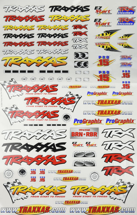 Traxxas 9950 Team Traxxas Decal Sheet