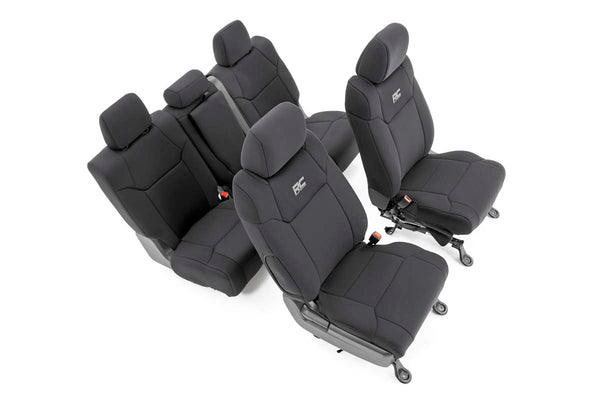 Rough Country Seat Covers FR w/ Console Cover and Rear Fits toyotaTundra (14-21) 91027A