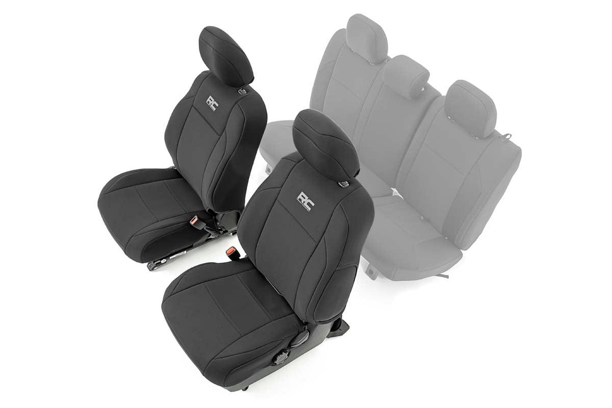 Rough Country Seat Covers Front Double Cab Fits toyotaTacoma 2WD/4WD (16-23) 91030