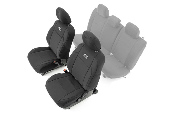 Rough Country Seat Covers Front Double Cab Fits toyotaTacoma 2WD/4WD (16-23) 91030