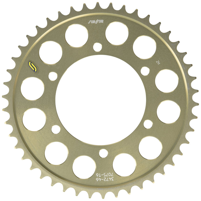 Sunstar 5-347246 Gold Works Triplestar 46 Teeth 520 Chain Size Aluminum Sprocket