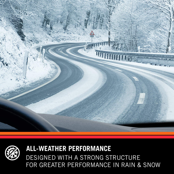 K&N Edge Wiper Blades: All Weather Performance, Superior Windshield Contact, Streak-Free Wipe Technology: 22" + 19" (Pack Of 2) 92-2219