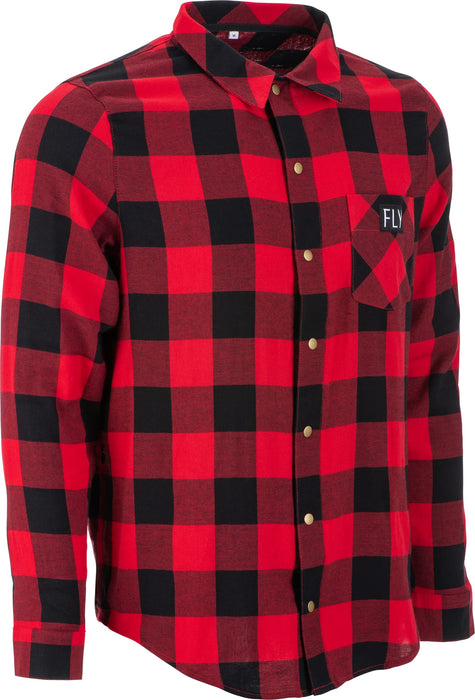 Fly Racing 354-6392L Fly Tek Flannel Red/Black Lg