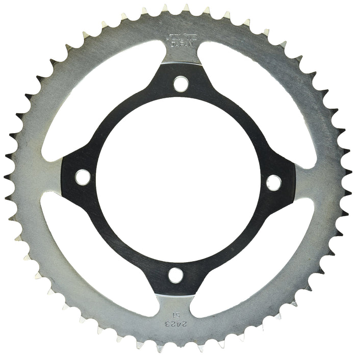 Sunstar 2-242351 51-Teeth 428 Chain Size Rear Steel Sprocket