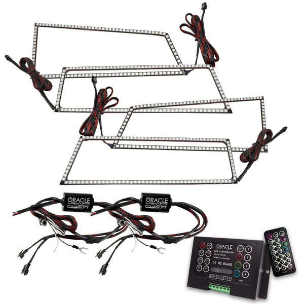 Oracle Chevrolet Silverado 03-06 Square Halo Kit ColorSHIFT w/ 2.0 Controller SEE WARRANTY 3959-333