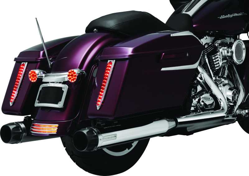 Kuryakyn Motorcycle Audio Component: 12" Billet Antenna For Harley-Davidson, Indian, Victory Motorcycles, Round/Grooved, Chrome 863