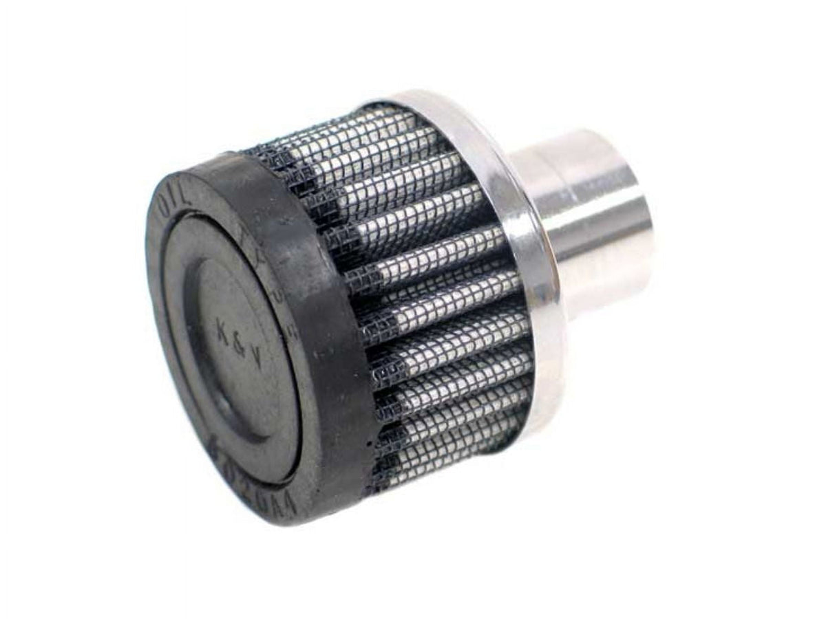 K&N Vent Air Filter/ Breather: High Performance, Premium, Washable, Replacement Engine Filter: Filter Height: 1.5 In, Flange Length: 1 In, Shape: Breather, 62-1040