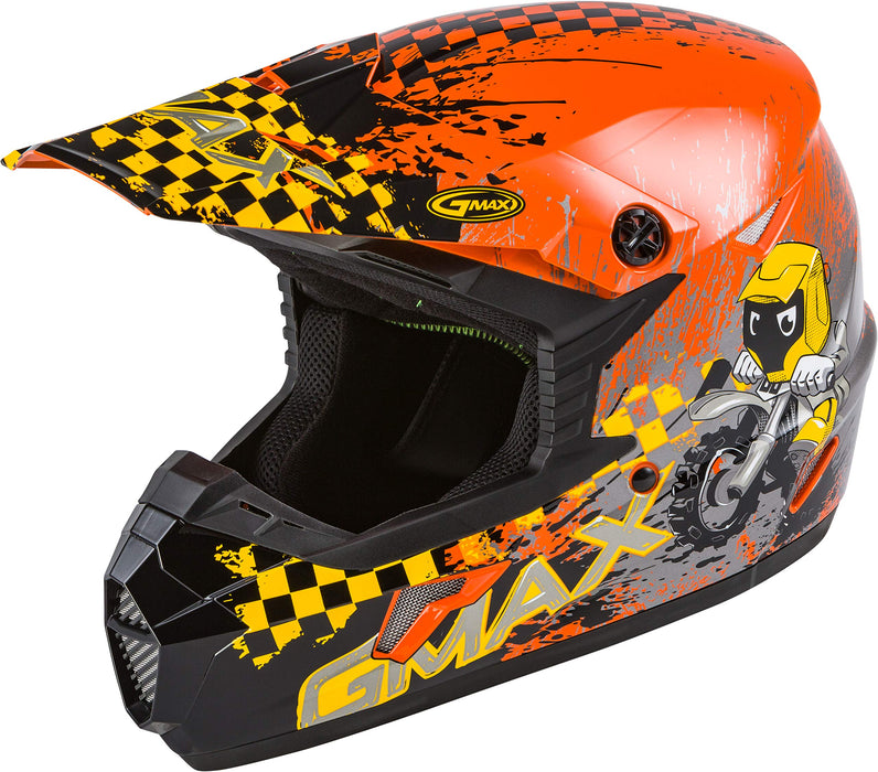 GMAX MX-46Y ANIM8 DOT Approved Youth Full-Face Motorcycle Helmet for Off Road Riding and Racing