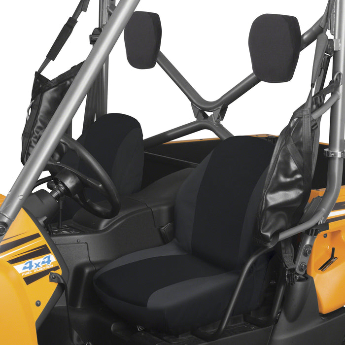 Classic Accessories Quadgear Utv Bucket Seat Covers, Fits Yamaha Rhino (2015 Models And Older), Black 18-144-010403-00