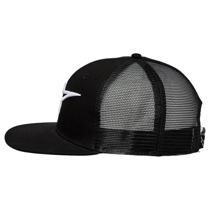 Alpinestars Men's Corp Trucker Snapback, Black/Black, One Size