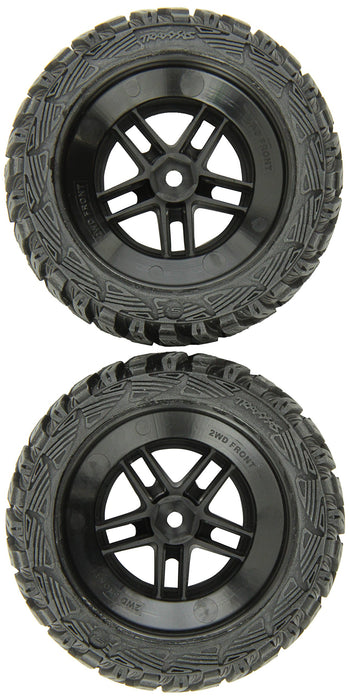 Traxxas 5882R Kumho S1 Tires on Split-Spoke Wheels Slash Front 2-Piece 233-Pack