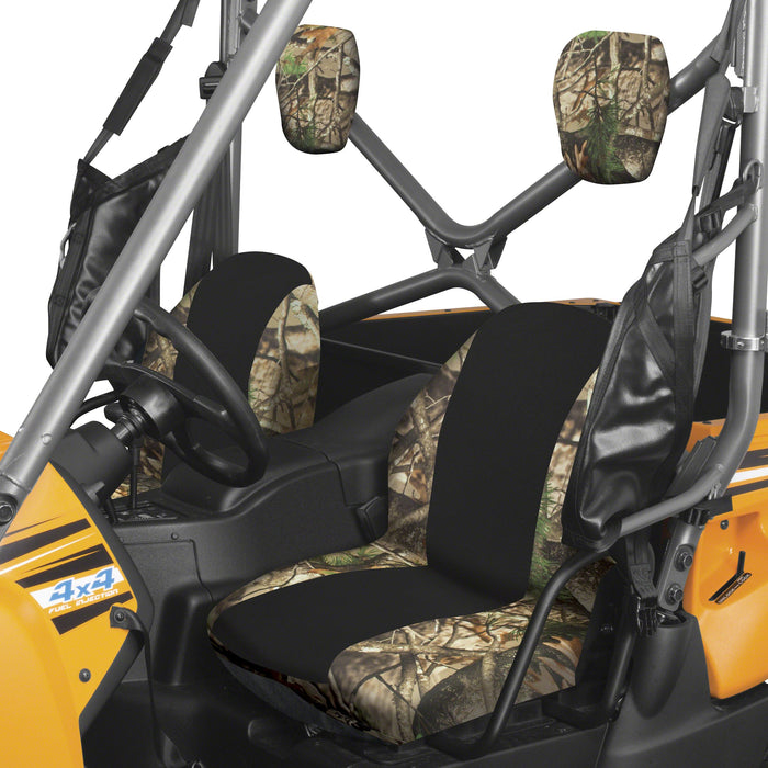 Classic Accessories QuadGear UTV Bucket Seat Covers, Fits Yamaha Rhino (2015 models and older), Camo