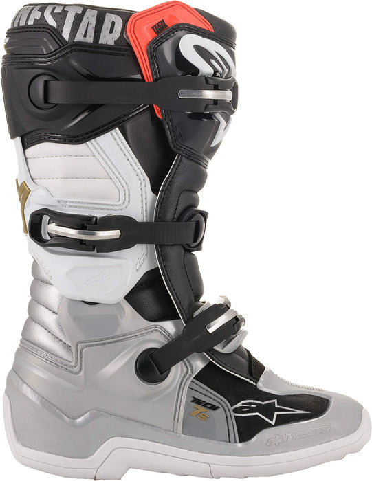 Alpinestars 2015017-1829-06 Tech 7S Boots Black/Silver/White/Gold Sz 06