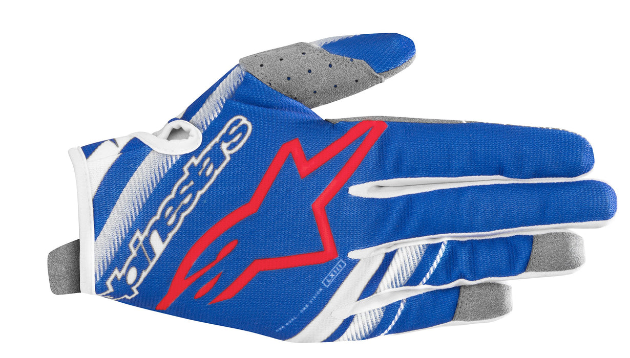 Alpinestars 3541819-723-L Youth Radar Gloves Blue/White Yl