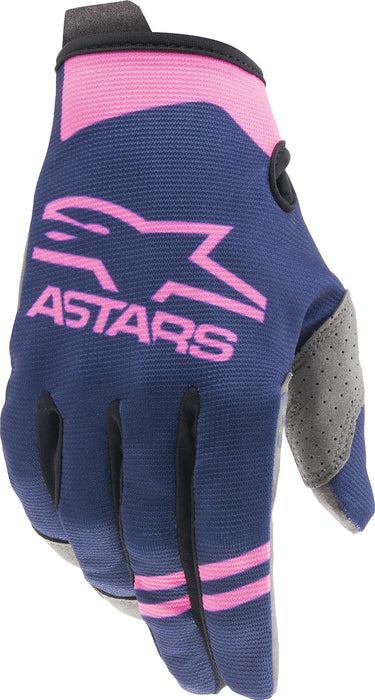 Alpinestars 3561821-7030-XXL Radar Gloves Dark Blue/Pink Fluo 2X