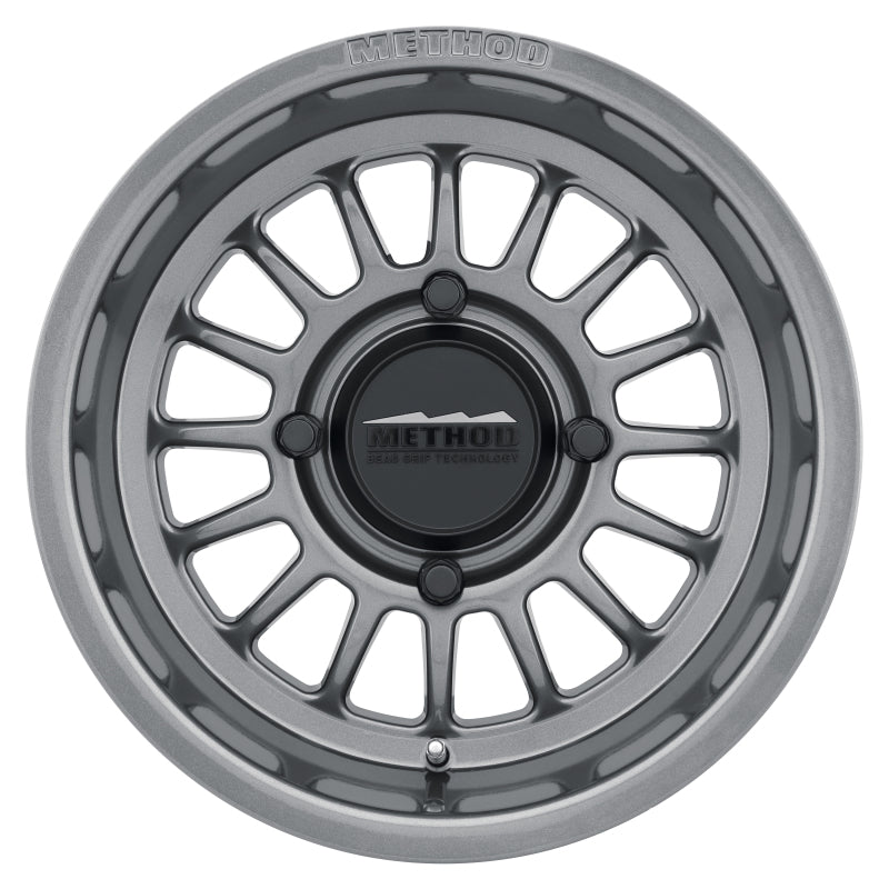 Method MR411 Bead Grip 15x10 / 6+4/25mm Offset / 4x156 / 132mm CB Gloss Titanium Wheel MR41151046864