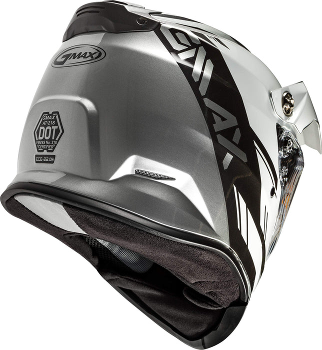 AT-21S Epic Snow Helmet W/ELEC Shield Silver/White/Black XS