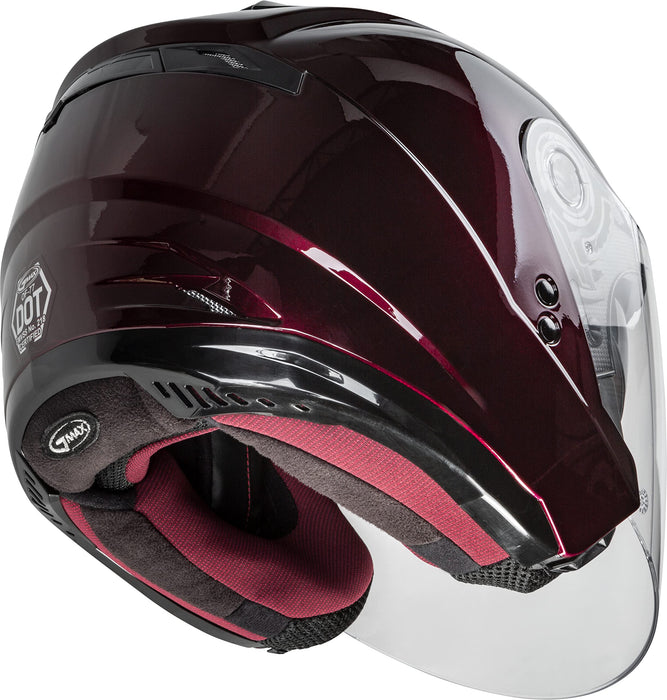 GMAX OF-77 Open-Face DOT Approved Motorcycle Helmet for Motorcycles, Scooters, Mopeds and More (Pearl White MD)