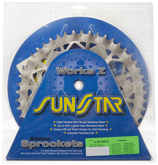 Sunstar 8-361949E E-Nickel Works Z Stainless Steel Sprocket