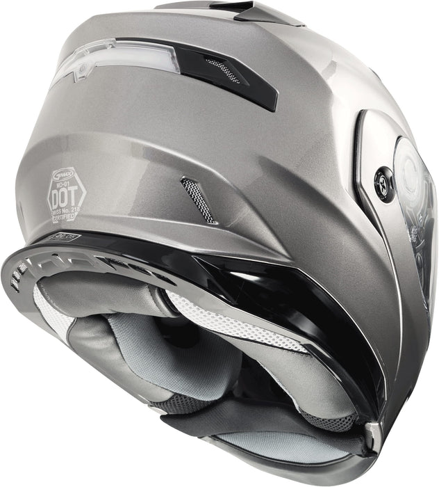 GMAX MD-01, DOT Approved Modular Helmet for Motorcycles, Scooters, Mopeds and More (Pearl White, Medium)