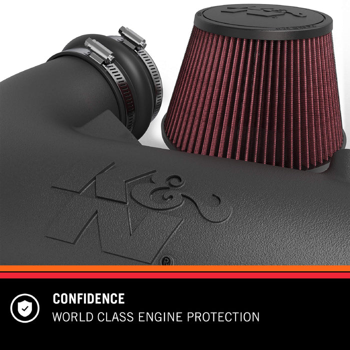 K&N 57-1131 Fuel Injection Air Intake Kit for TOURING 96,103CI, 2008-2017