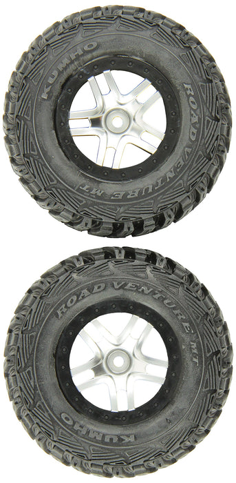 Traxxas 5882R Kumho S1 Tires on Split-Spoke Wheels Slash Front 2-Piece 233-Pack