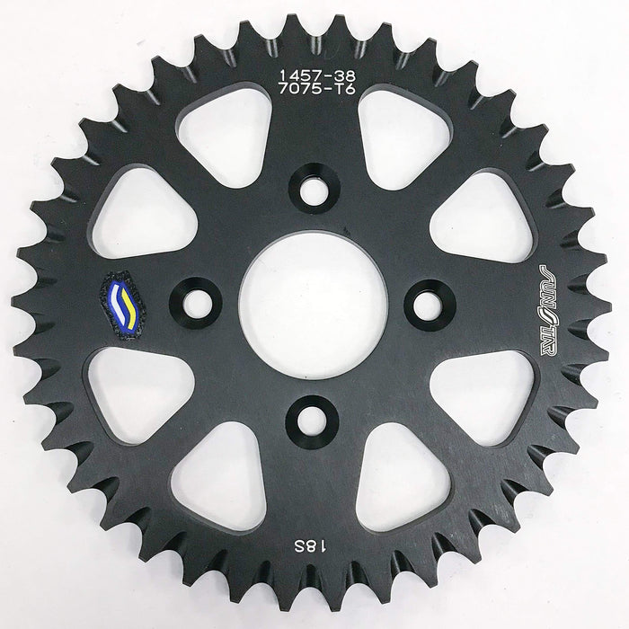 Sunstar 5-145738BK Aluminum Rear Sprocket - 38T - Black