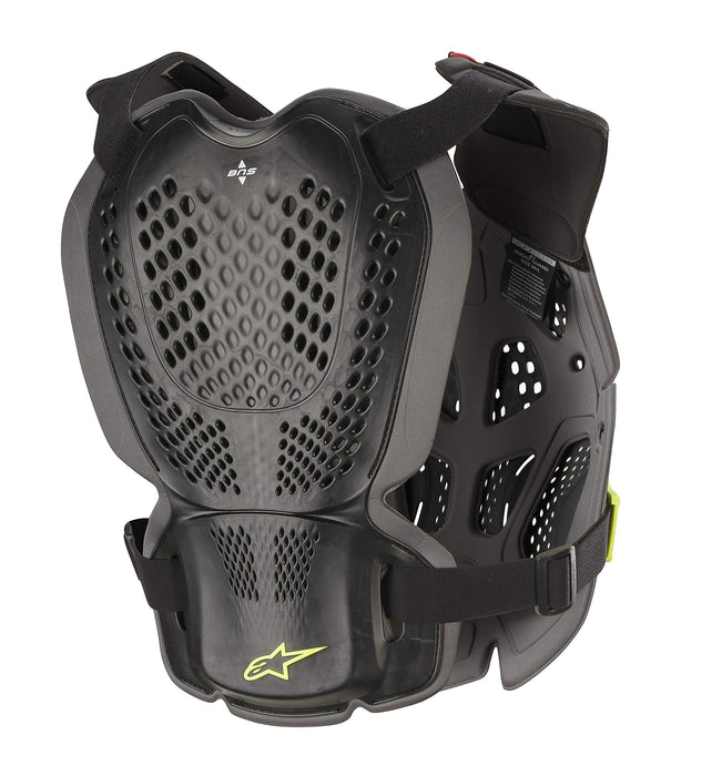 Alpinestars 6700120-1155-XXL A-1 Plus Chest Protector Blk/Anth/Fluo Ylw Xl/2X