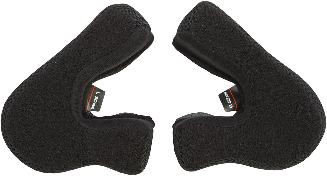 GMAX unisex-adult full-face-helmet-style Cheek Pad (Mx46) (Black, X-Small 30mm)