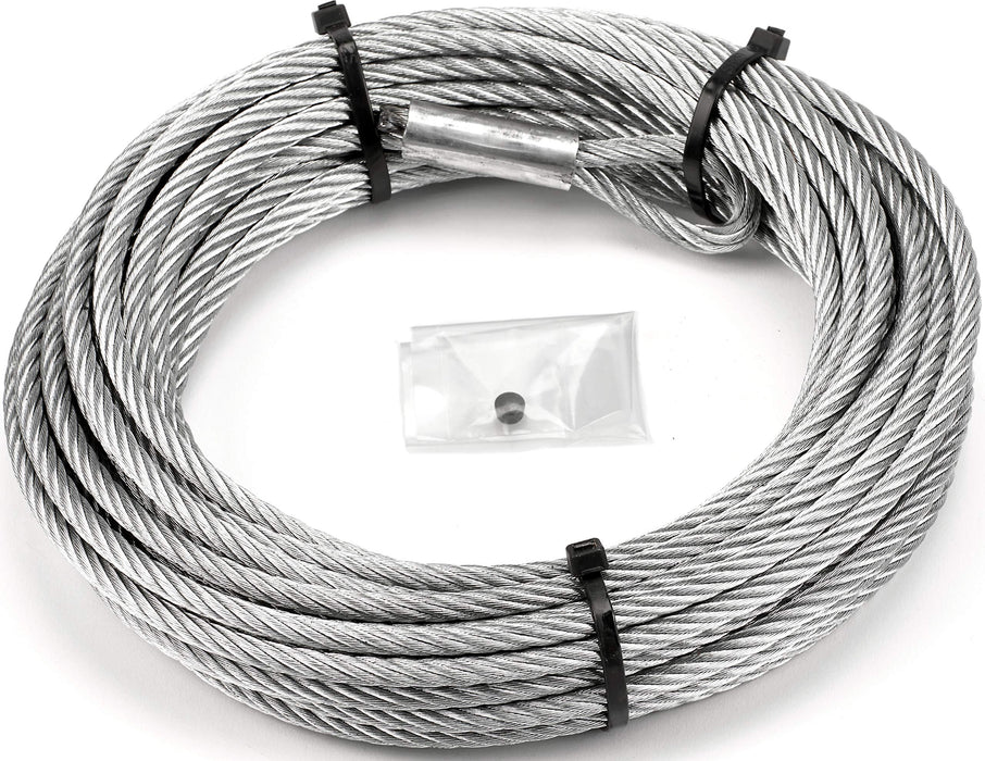 WARN 100973 Service Part - Wire Winch Rope Replacement Kit, Fits: VRX and AXON Winches - 1/4" x 50'