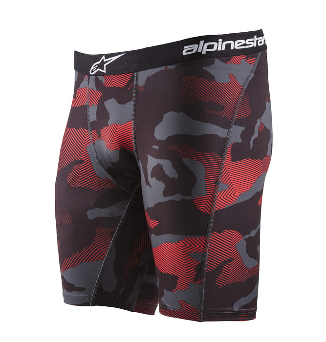 Alpinestars unisex adult Alpinestars Poly Boxer Briefs, Camo Red, Medium US