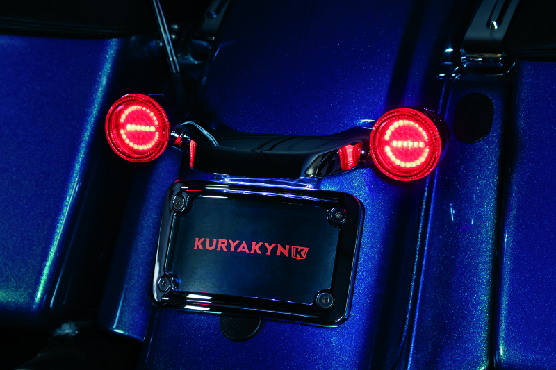 Kuryakyn 2939 Motorcycle Lighting Accessory: Luminez Led Rear Turn Signal Inserts For Harley Davidson Motorcycles, Red, Bullet Style, 1 Pair 2938